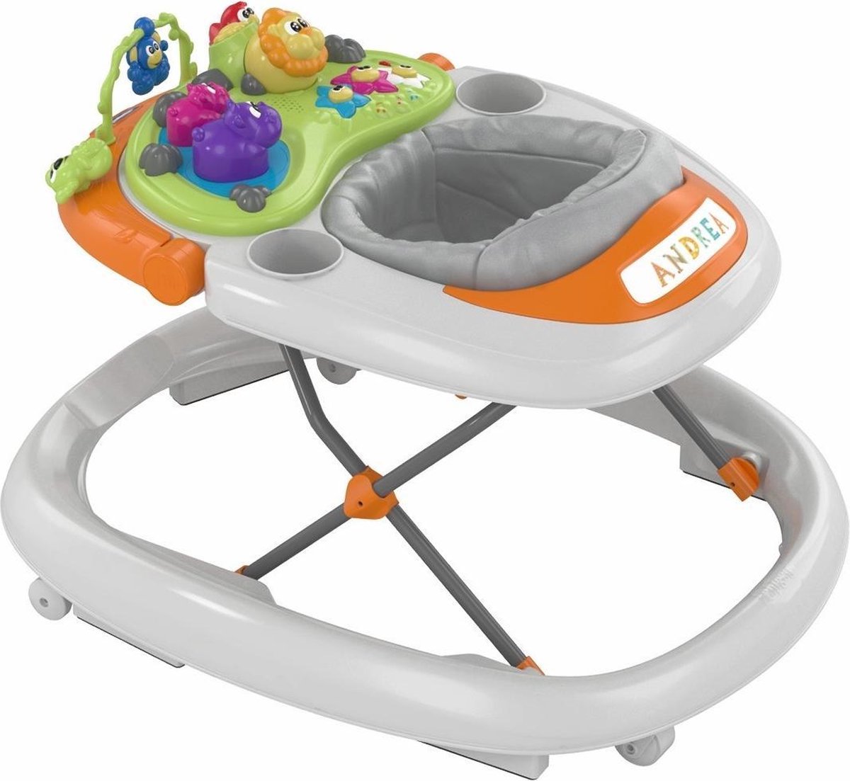 Chaise de marche talkie-walkie Chicco - gris orange