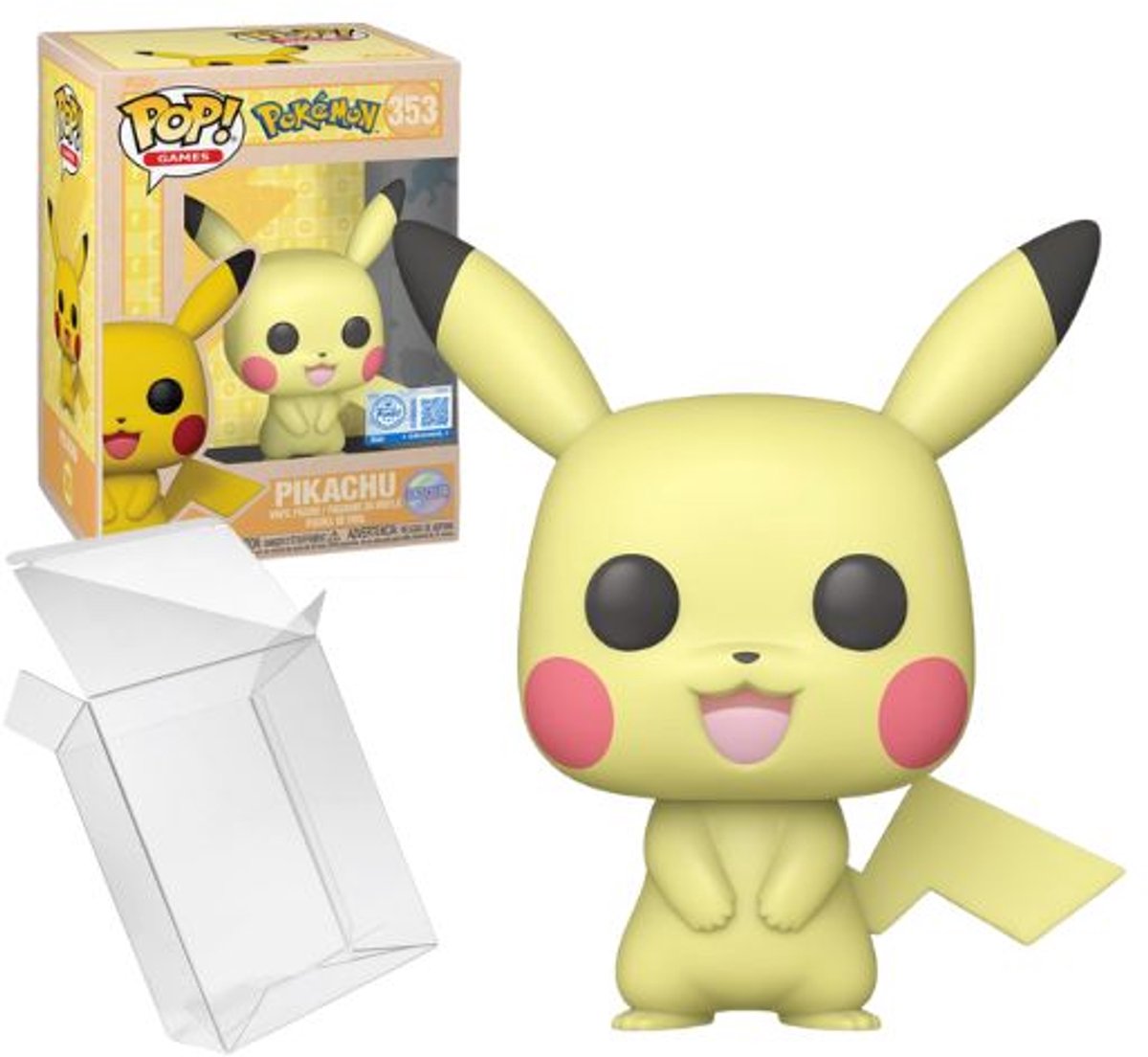 Funko-pop ! jeux : pokemon - pikachu (couleur douce) #353 exclusif