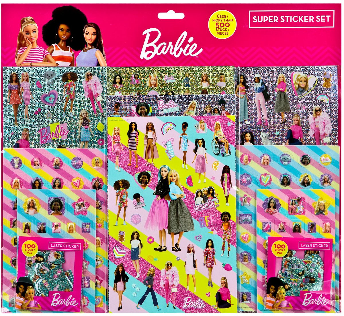 Super autocollant Under-Cover Set Barbie