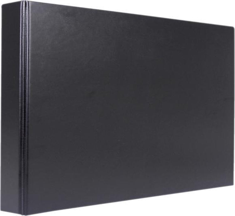 Classeur à anneaux Kangaro - A3 en croix - extra large - 4 anneaux - largeur de dos 25 mm - noir - k-0120