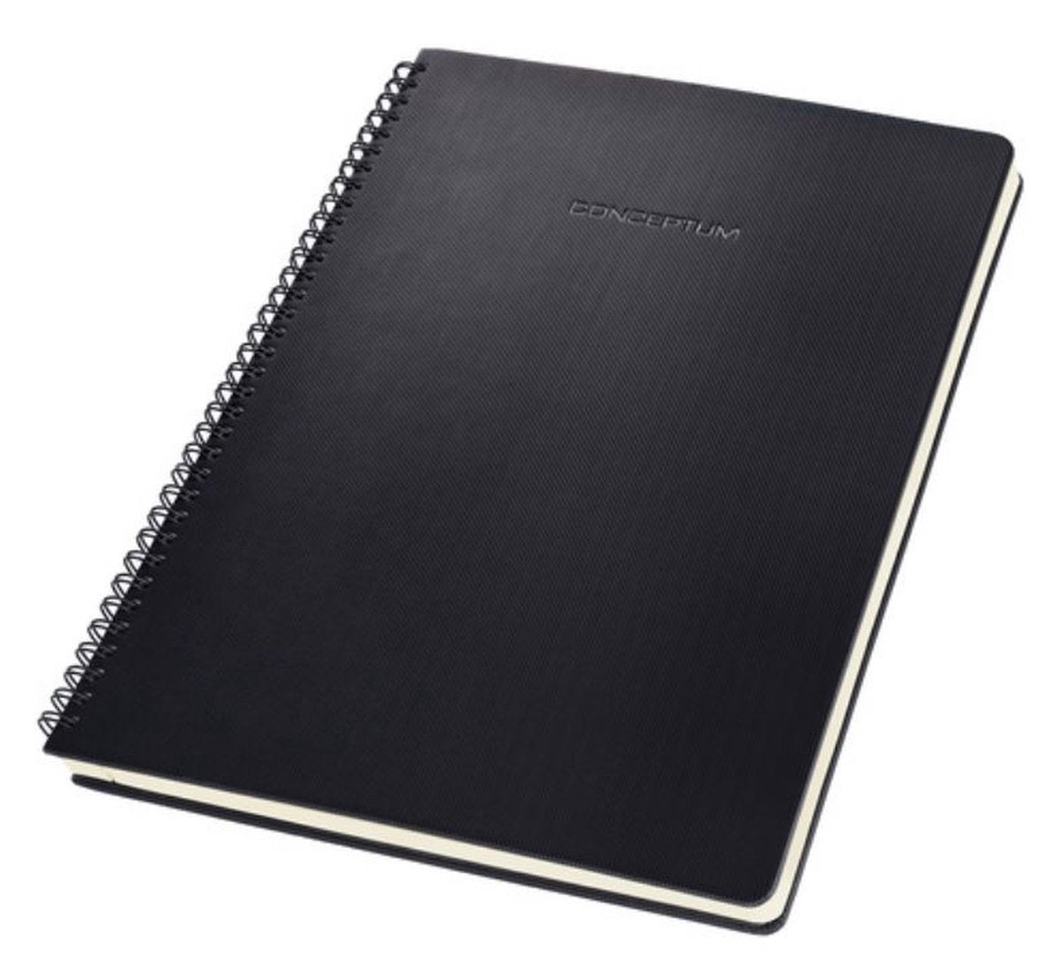Sigel - cahier à spirale - conceptum - a4 - noir - couverture rigide - 160 pages - ligne - papier 80 grammes - si-co821