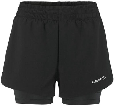 Craft adv essence 2-in-1 shorts 2 w pantalon de sport femme - noir