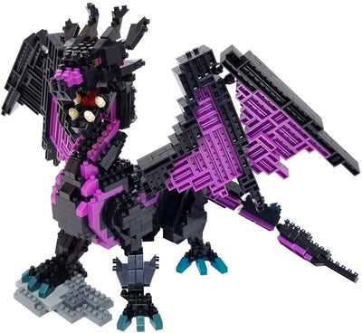 Bandai - nanoblock - figurine de dragon de luxe - figurine en brique 960 pièces - modèle d'assemblage de jeu de construction - kit de construction de dragon - kit de construction jouets enfants 12+ adolescents adultes - nbc032