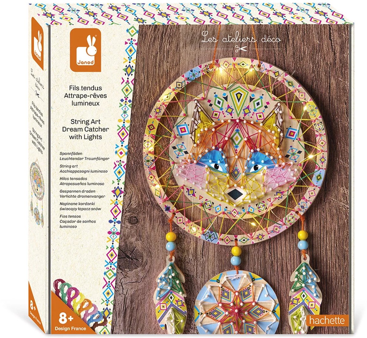 Janod - les ateliers déco - kit artisanal attrape-rêves renard