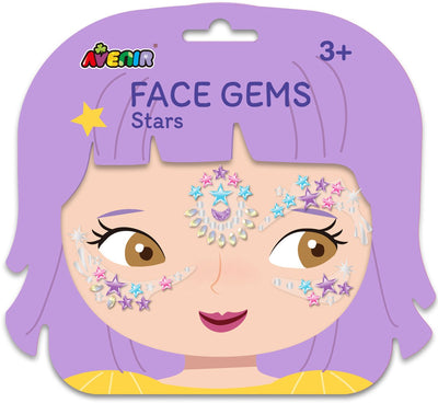 Stickers visage Avenir - étoile - bijou visage - à décorer soi-même - 3 ans
