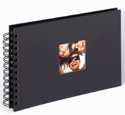Walther sa-109-b fun - album à spirales - format 23 x 17 cm - noir