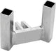 Adaptateur de remorque de chargement jumelle Traditionnel 100 mm argent