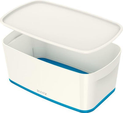 Leitz mybox® small avec couvercle, boîte de rangement - bleu blanc