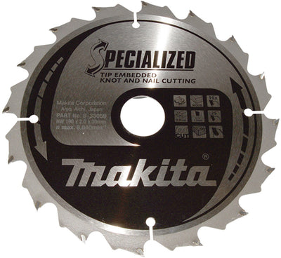 Accessoires Makita lame de scie circulaire | bois | pointe 190x30x2.016t 23g - b-33059