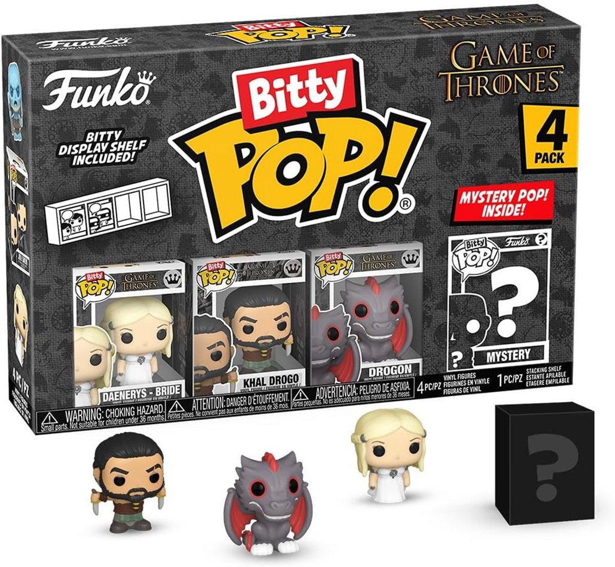 Funko bitty pop : jeu des trônes - khaleesi 4pk.