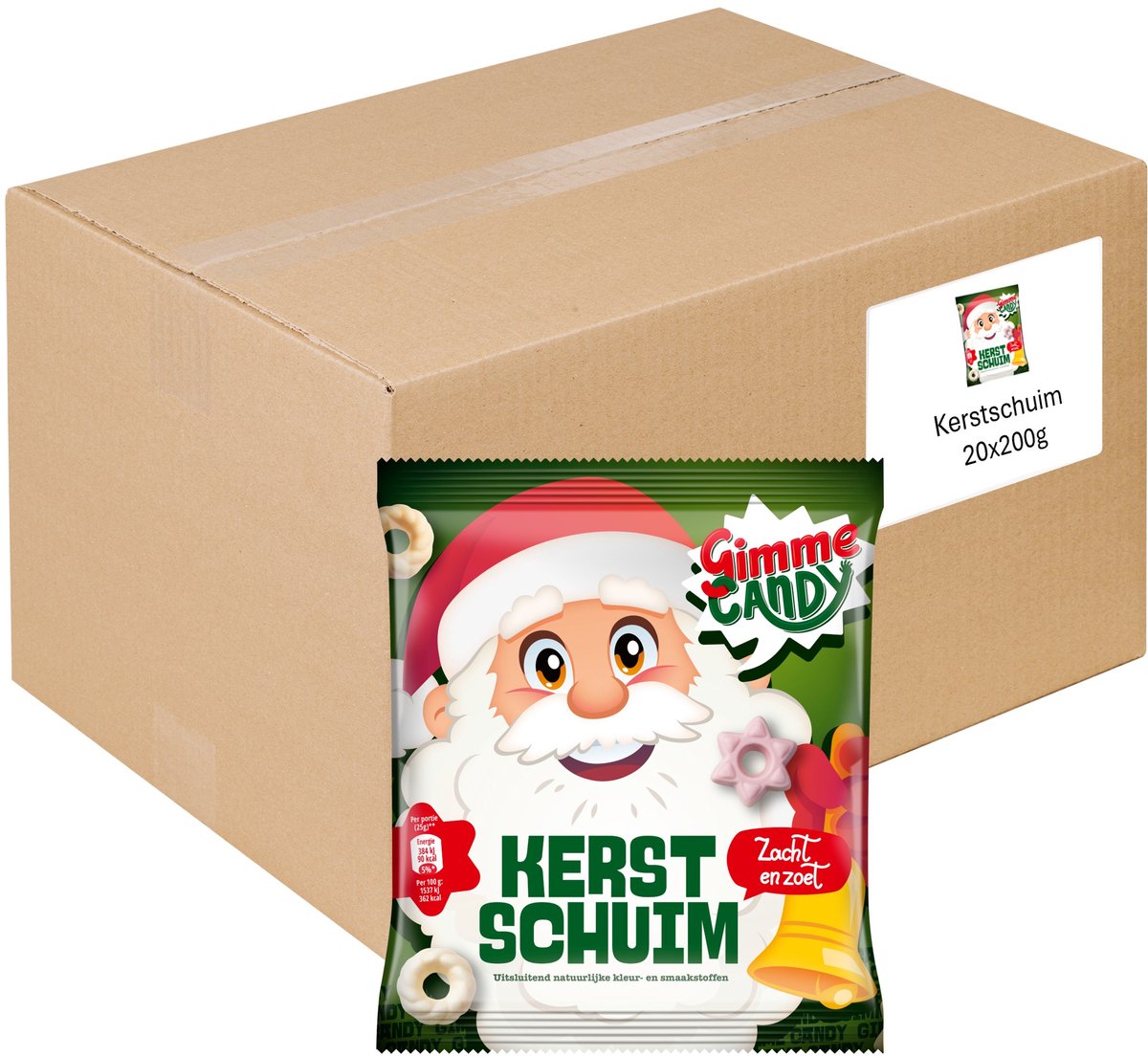 Donne-moi des bonbons - Mousse de Noël - 20 sachets - 200 grammes