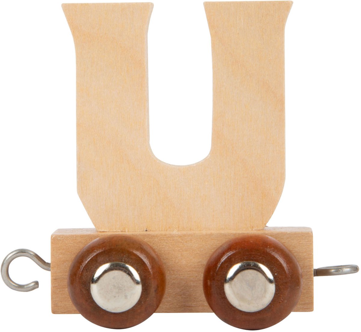 Petit pied - police en bois - u - 12 pièces
