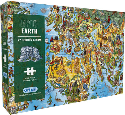 Gibsons - terre épique - hartwig braun - 1000 pièces - 68×49cm - puzzle pour adultes