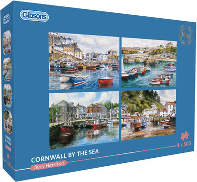 Puzzle de Gibson Cornwall by the Sea 4x500 pièces en carton.