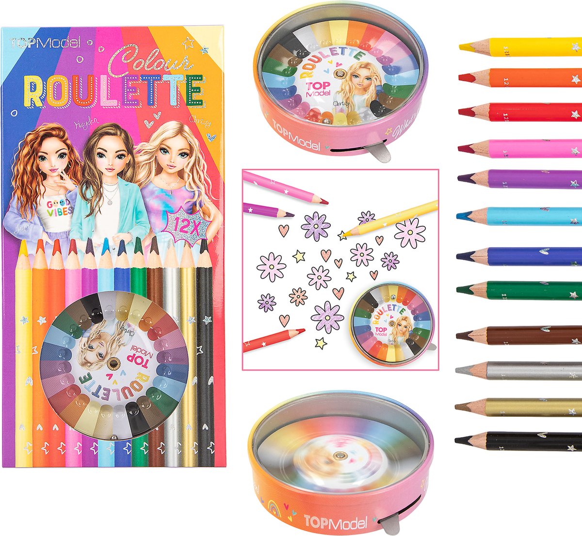 Depesche - roulette de couleur top model - crayons de couleur