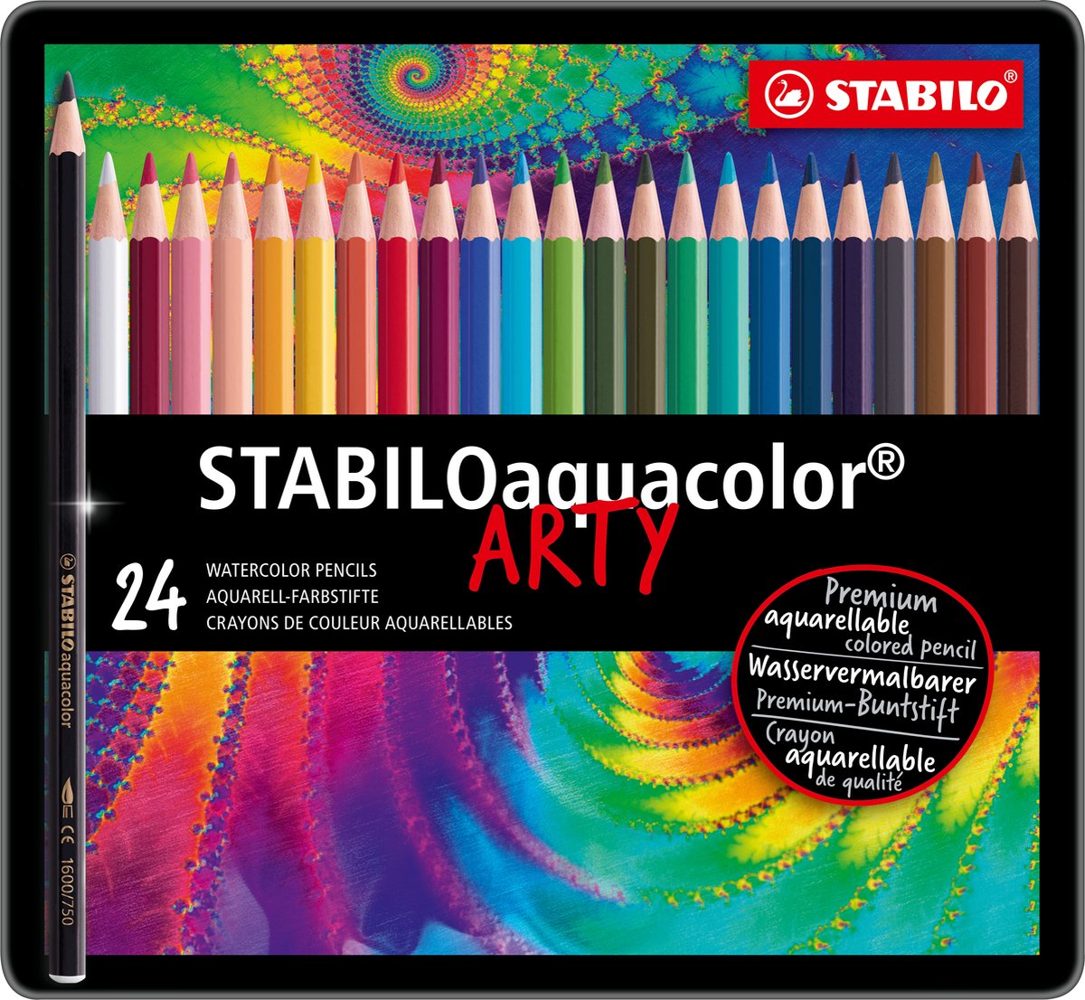 Boîte à métal Aquacolor Stabilo, 24e.