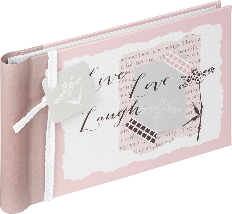 Walther ma-135 Lovely - mini album à insert avec spirale - 36 photos 10 x 15 cm - motif rose