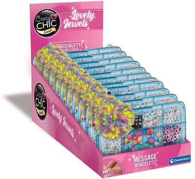 Clementoni Crazy Chic Jewelry Make Bead Ensemble dans Box Box Bleu