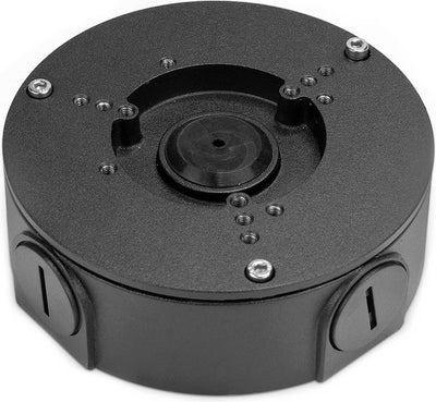 Boîtier en saillie Dahua pfa130-e-b - noir - boîtier de montage sur câble caméra dôme - max 11,2 cm - boîte de jonction - sans poussière - résistant à l'eau - aluminium