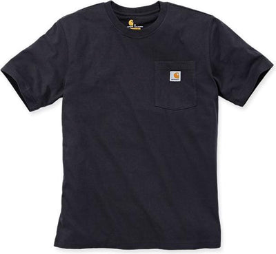 Carhartt 103296 t-shirt à poche pour vêtements de travail - coupe décontractée - noir - m