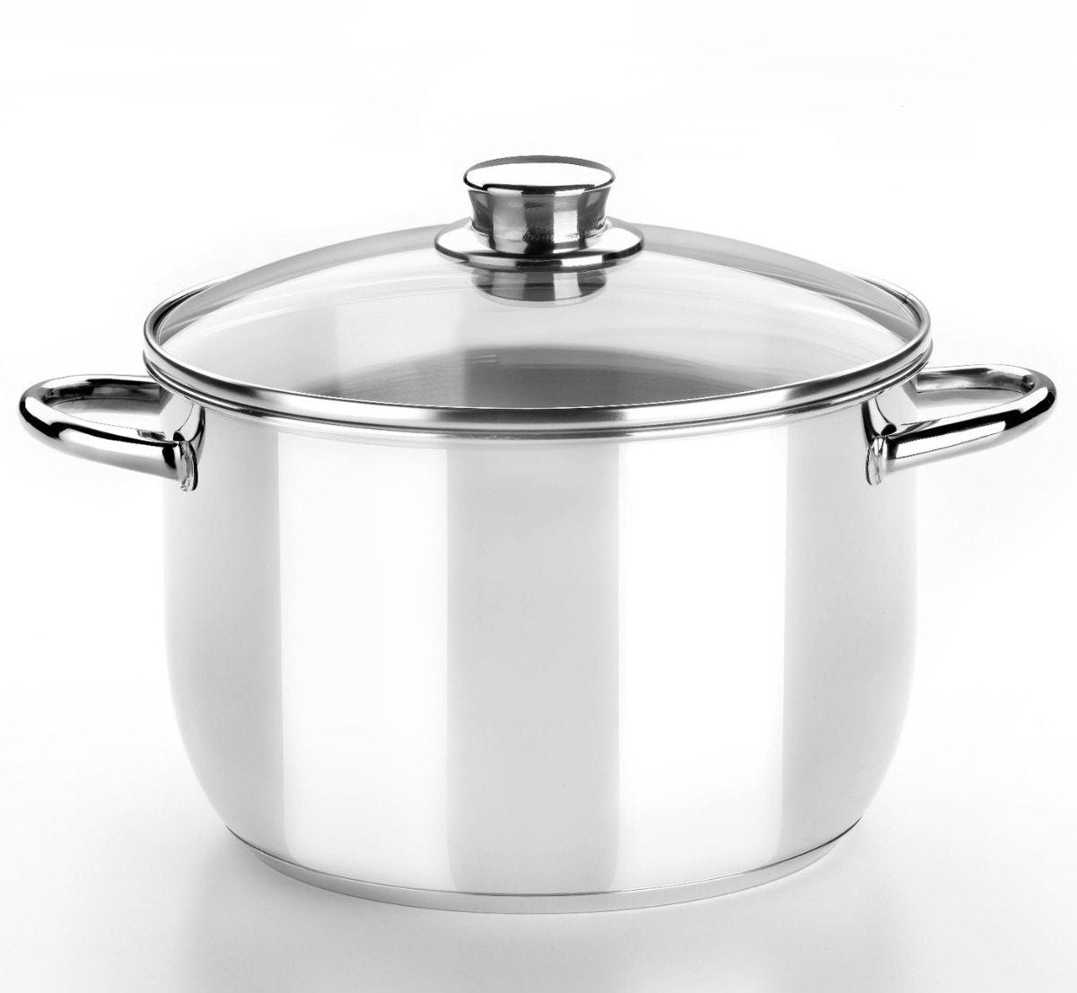 Monix optimale | Marmite 20 cm avec couvercle en verre, inox 18 10, fond triple diffuseur, compatible tous feux dont induction
