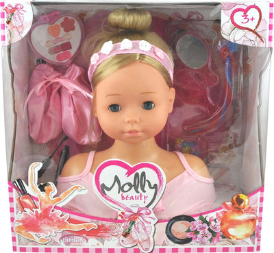 Tête de coiffeur Dimian avec maquillage - ballerine Molly.