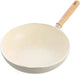 Greenchef Nordics poêle wok à induction en céramique sans couvercle 28 cm 3,7 l - sans PFA - poêle à induction - passe au lave-vaisselle - passe au four jusqu'à 160°c - revêtement antiadhésif en céramique - poignée de refroidissement - crème