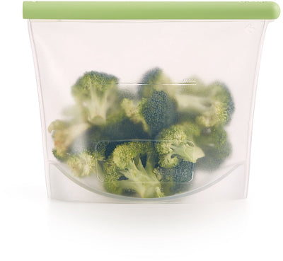 Sac produits frais Lékué debout 1 l - réutilisable - vert