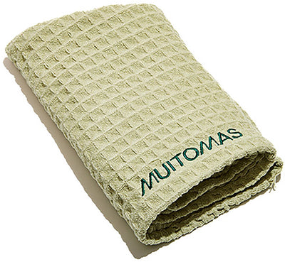 Serviette pour cheveux Muitomas – super absorbante – séchage rapide – couleur élégante – légère et compacte – vert