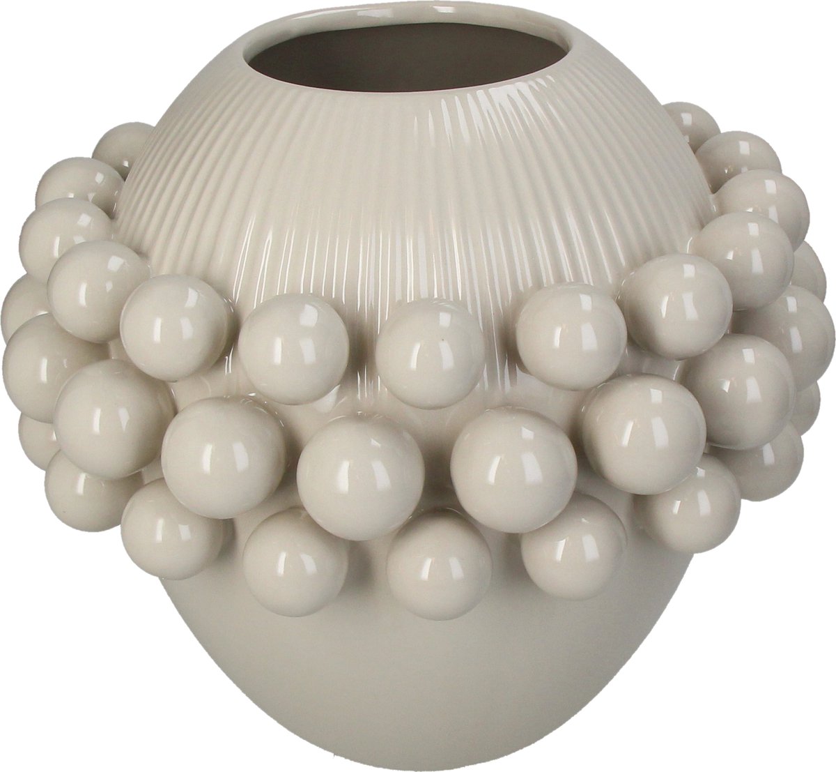 Vase boule collection HD faïence 27,2x27,2x24,5cm