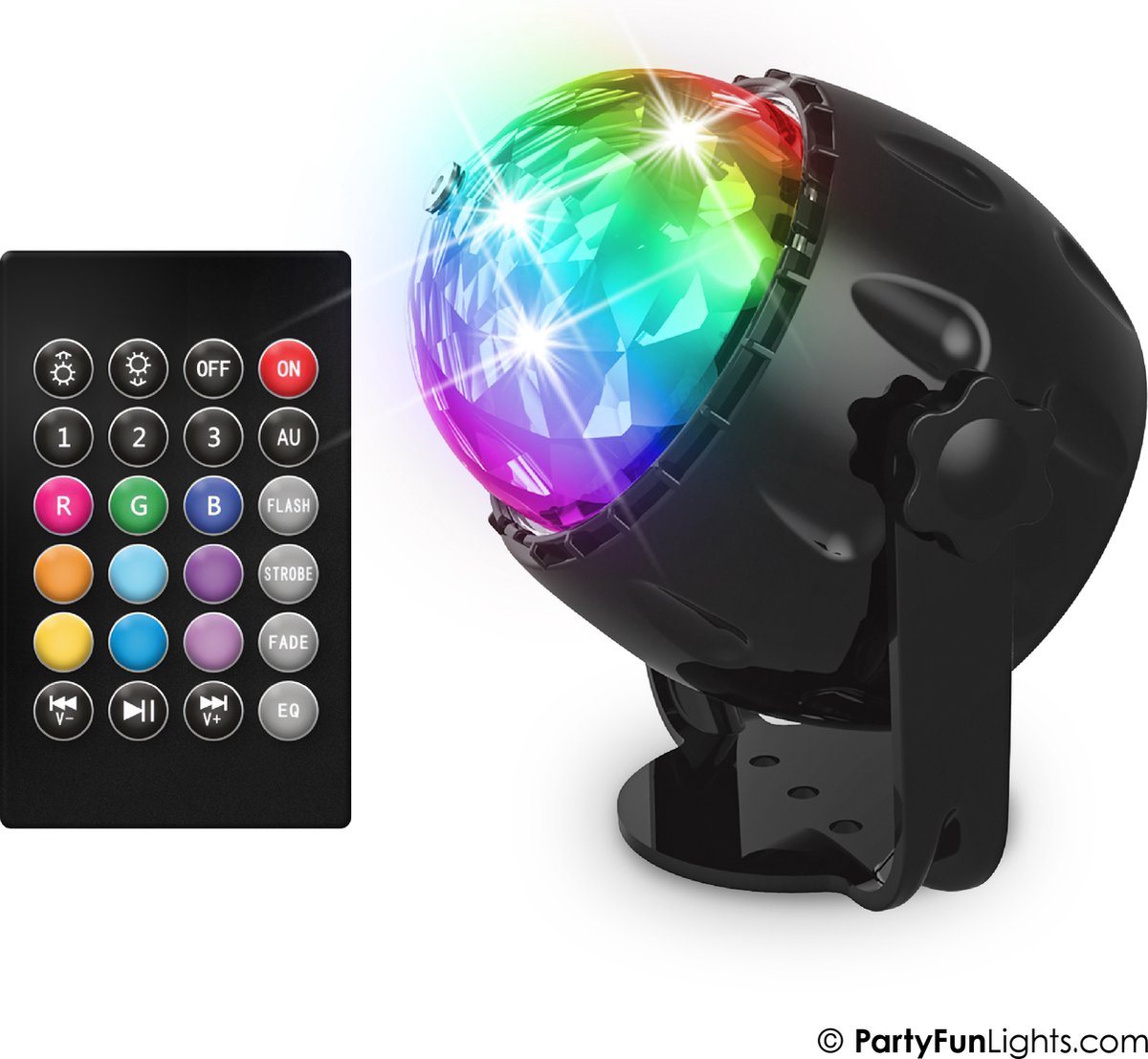 Partyfunlights - lampe de fête - LED - USB - haut-parleur - télécommande