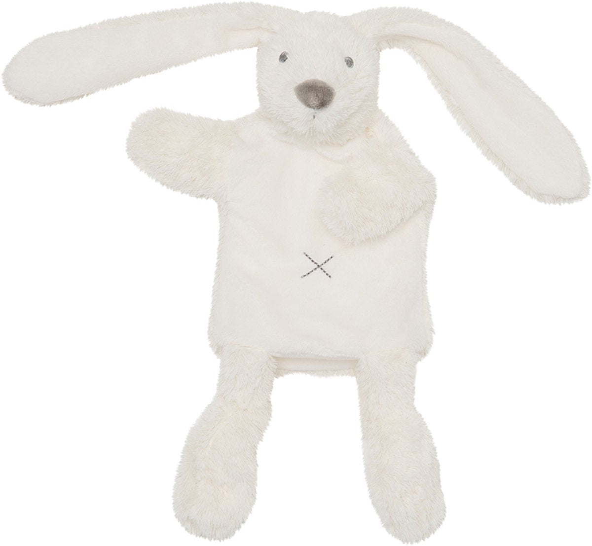 Marionnette à gants Richie lapin cheval heureux - blanc - cadeau bébé