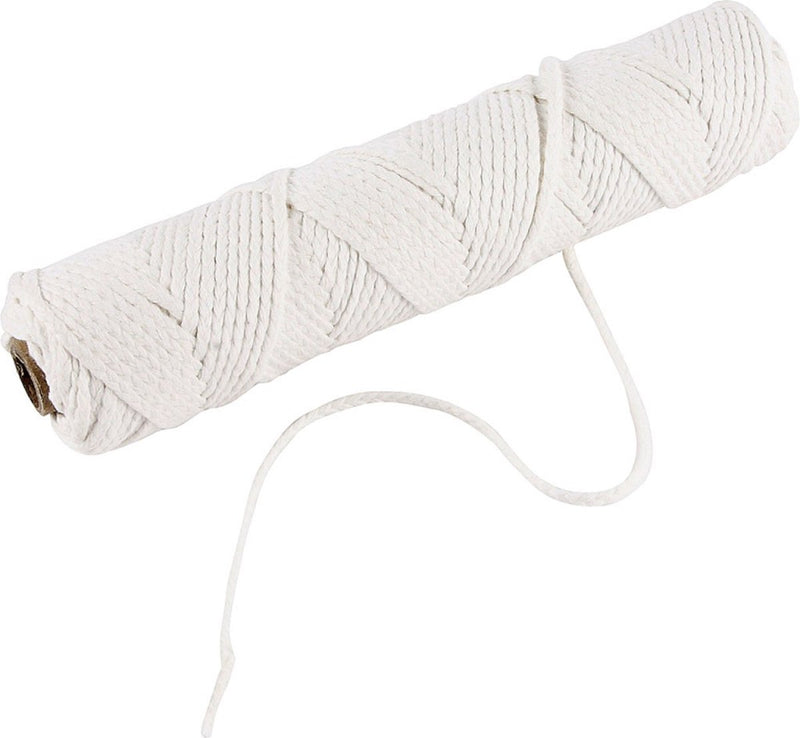 Mèche Creativ company pour stéarine, adaptée aux bougies coulées d'un diamètre de 50-70 mm, 100 gr, 80 m 1 rouleau