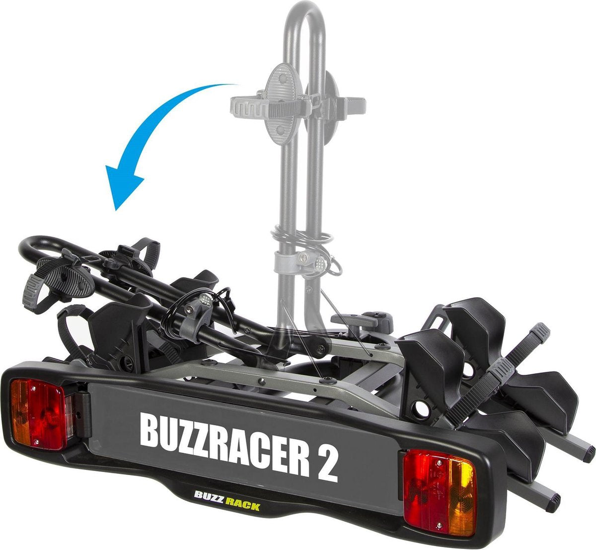 Buzzrack buzzracer 2 - porte-vélos pour 2 vélos - montage sur barre d'attelage