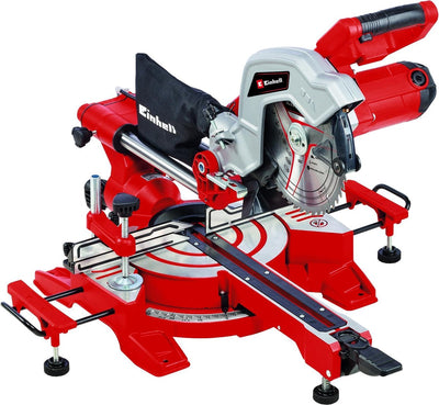 Scie radiale, transversale et à onglet Einhell - tc-sm 216 - 1600w - ø216 mm - lame de scie 48 dents - avec laser