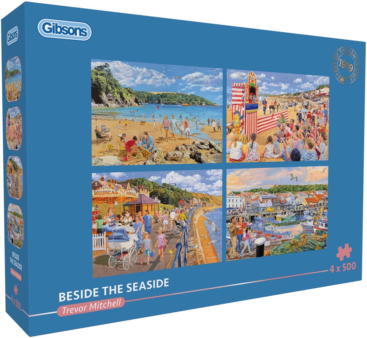 Puzzle Gibsons au bord de la mer 4x500 pièces de puzzle amusant.