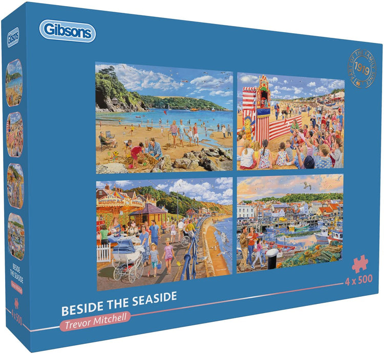 Puzzle Gibsons au bord de la mer 4x500 pièces de puzzle amusant.