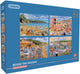 Puzzle Gibsons au bord de la mer 4x500 pièces de puzzle amusant.