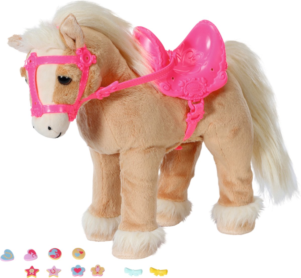 Baby born mon joli cheval - poupée peluche