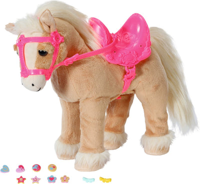 Baby born mon joli cheval - poupée peluche