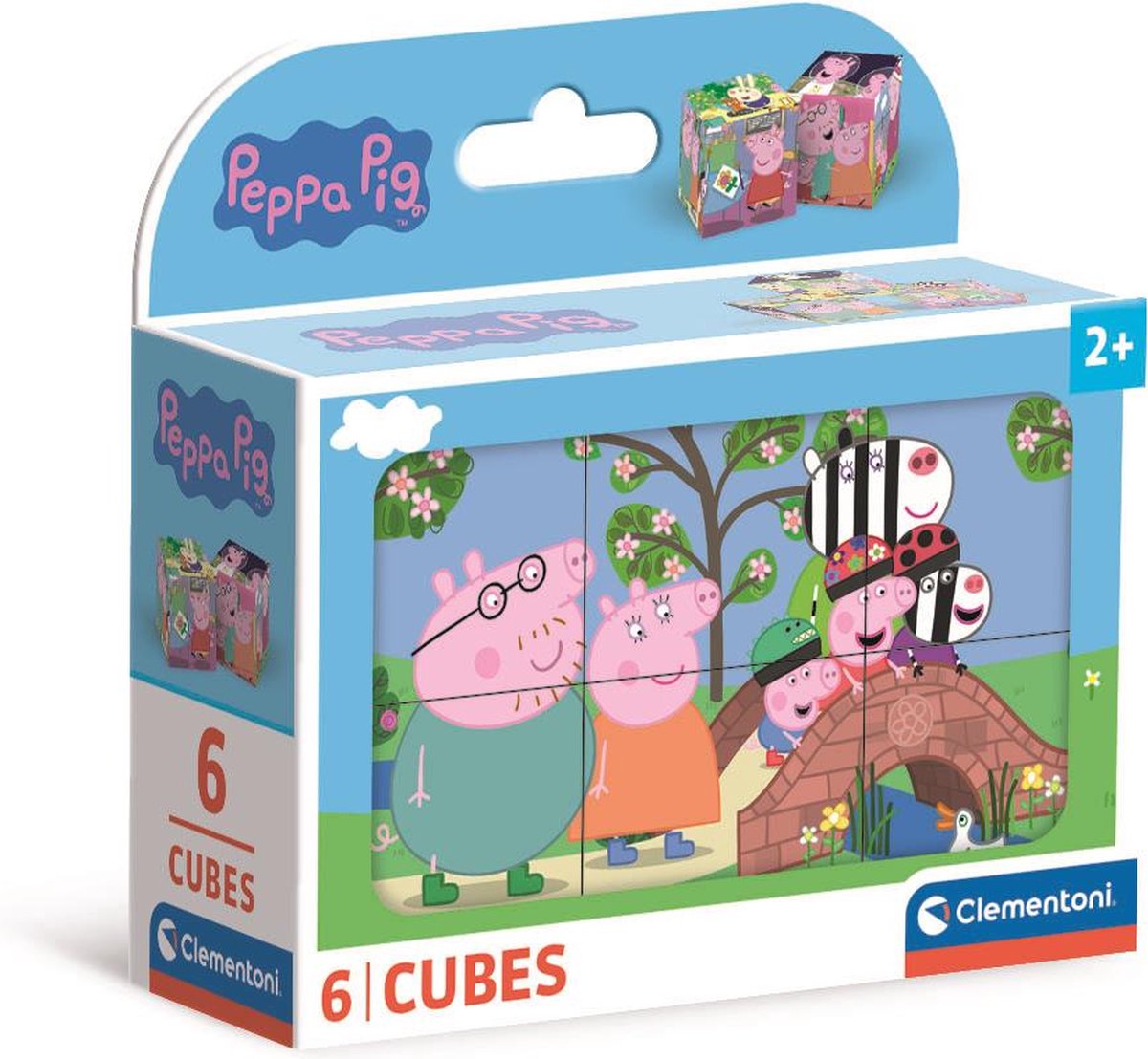 Clementoni Block Puzzle Peppa Pig, 6e.