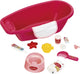 Klein toys princesse coralie poupée soin bébé bain - ensemble 12 pièces - 51 cm - rose