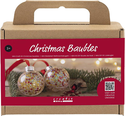 Creativ company mini hobby set Boules de Noël, paillettes, 1 boîte