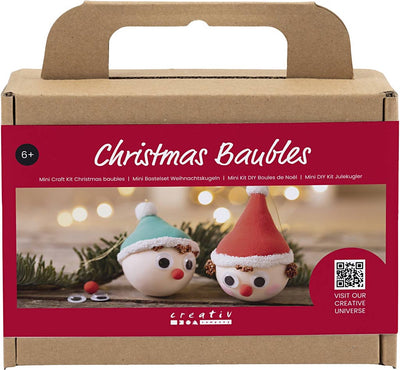 Creativ company mini hobby set Boules de Noël, nains rouges et verts, 1 boîte