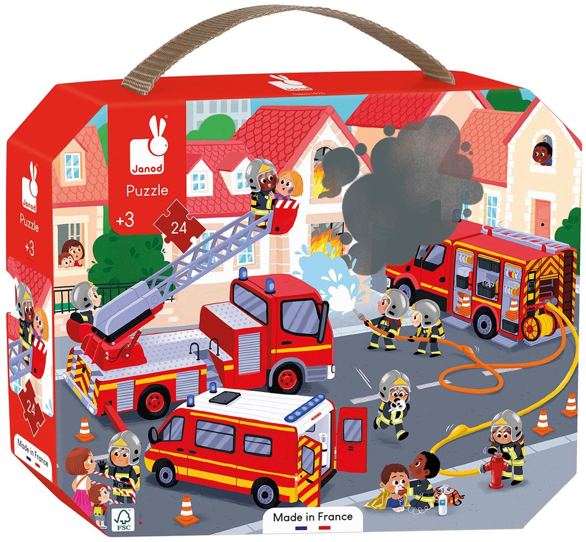Janod - puzzle - les pompiers