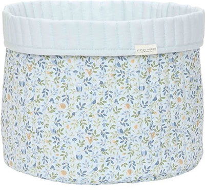 Petit panier de rangement hollandais grand - bleu - amis de la forêt - aventure en forêt