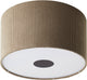 Brilliant tony - plafonnier - e27 max 1x25w - tissu côtelé - gris - 45cm