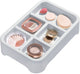 Idesign - organiseur de tiroir éco plateau 5 compartiments - plastique recyclé - gris -