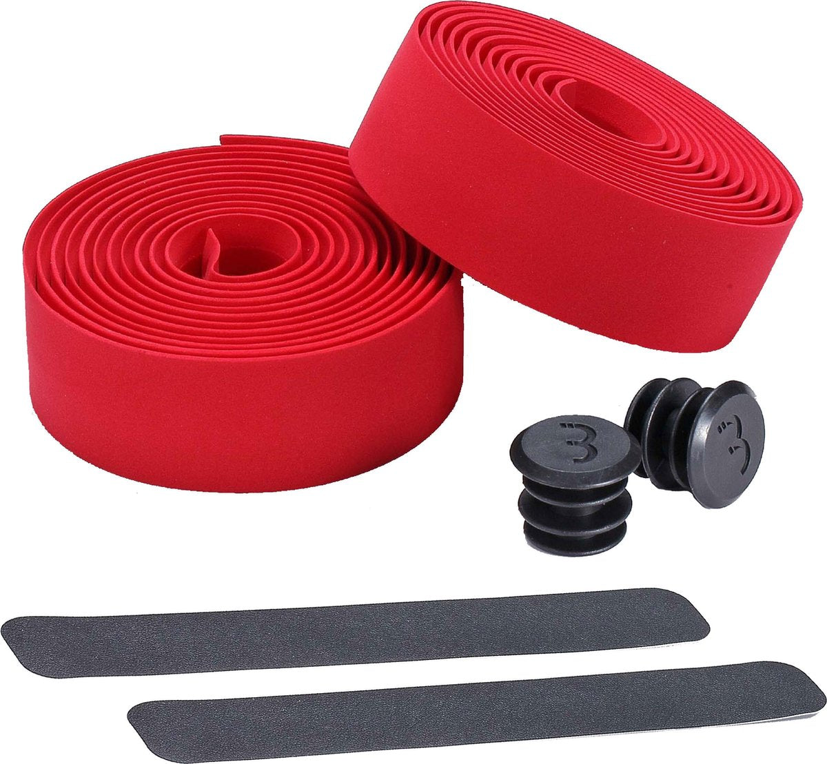 Bbb cycling guidoline vélo de course - guidoline autocollante avec matériau extensible - antidérapant - longueur : 200 cm - épaisseur : 2 mm - avec capuchons de guidon - rouge - ruban de course bht-01