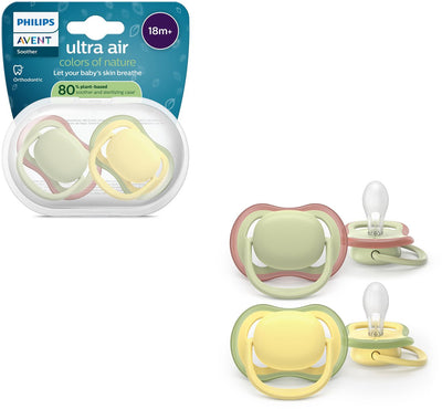 Philips avent ultra air – sucette respirante et légère (18 mois+) – 2 pièces - scf349 50